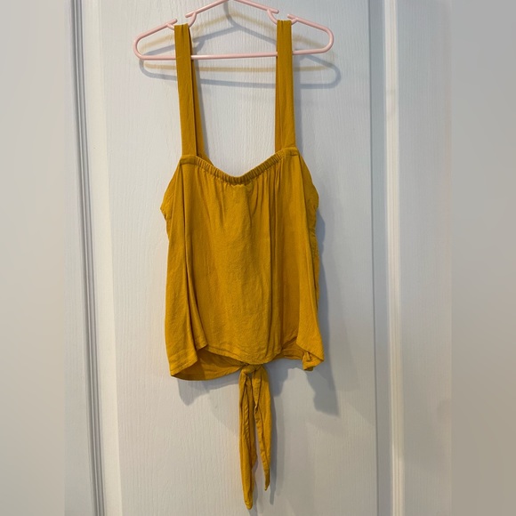 Madewell Button-Front Tie Tank - Picture 2 of 3